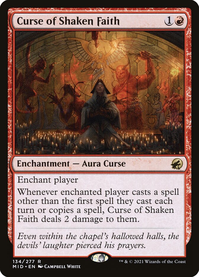 Curse of Shaken Faith (134) - Innistrad: Midnight Hunt (MID)