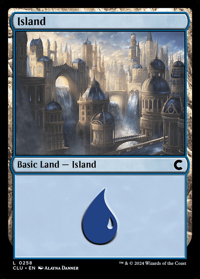 Island (258) - Ravnica: Clue Edition (CLU)