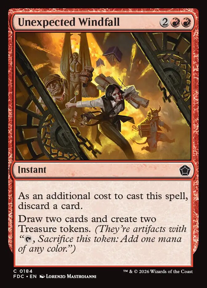 Unexpected Windfall (184) - Foundations Commander (FDC)