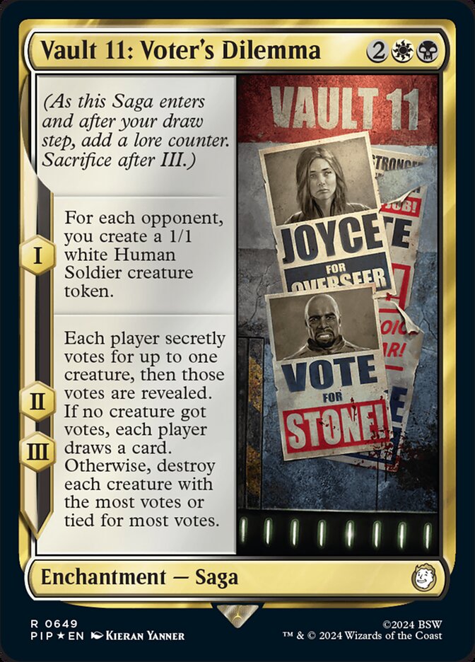 Vault 11: Voter's Dilemma - [Surge Foil] Fallout (PIP)