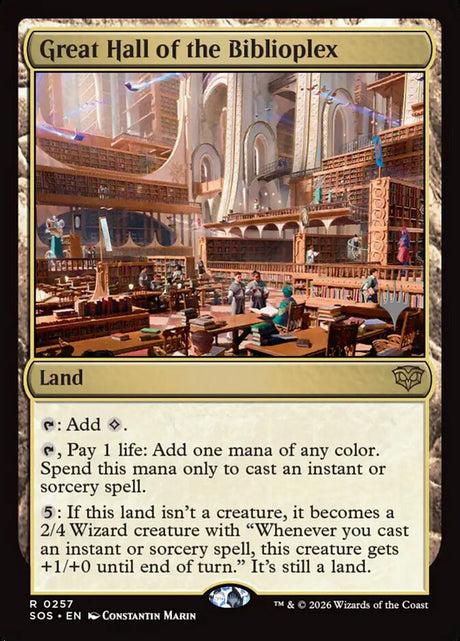 Great Hall of the Biblioplex (257p) - Secrets of Strixhaven Promos (PSOS)