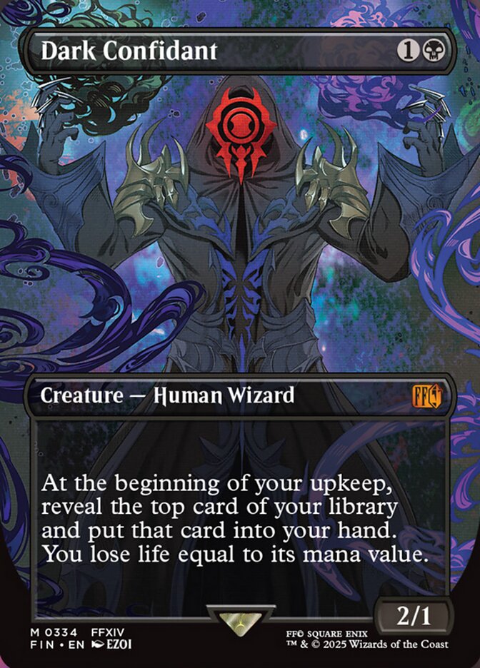 Dark Confidant (334) - [Foil, Borderless] Final Fantasy (FIN)