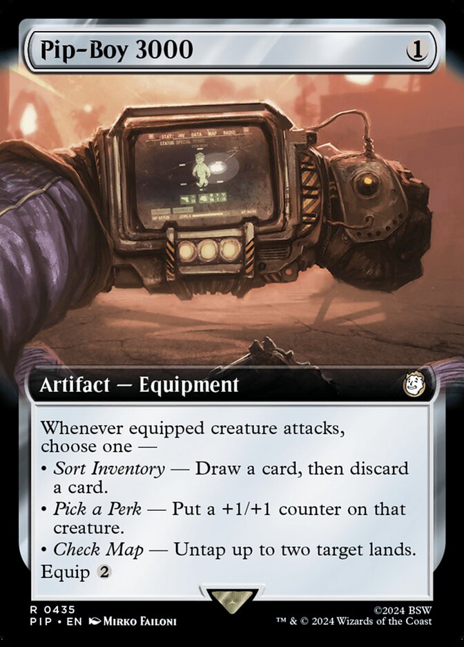 Pip-Boy 3000 - [Foil, Extended Art] Fallout (PIP)
