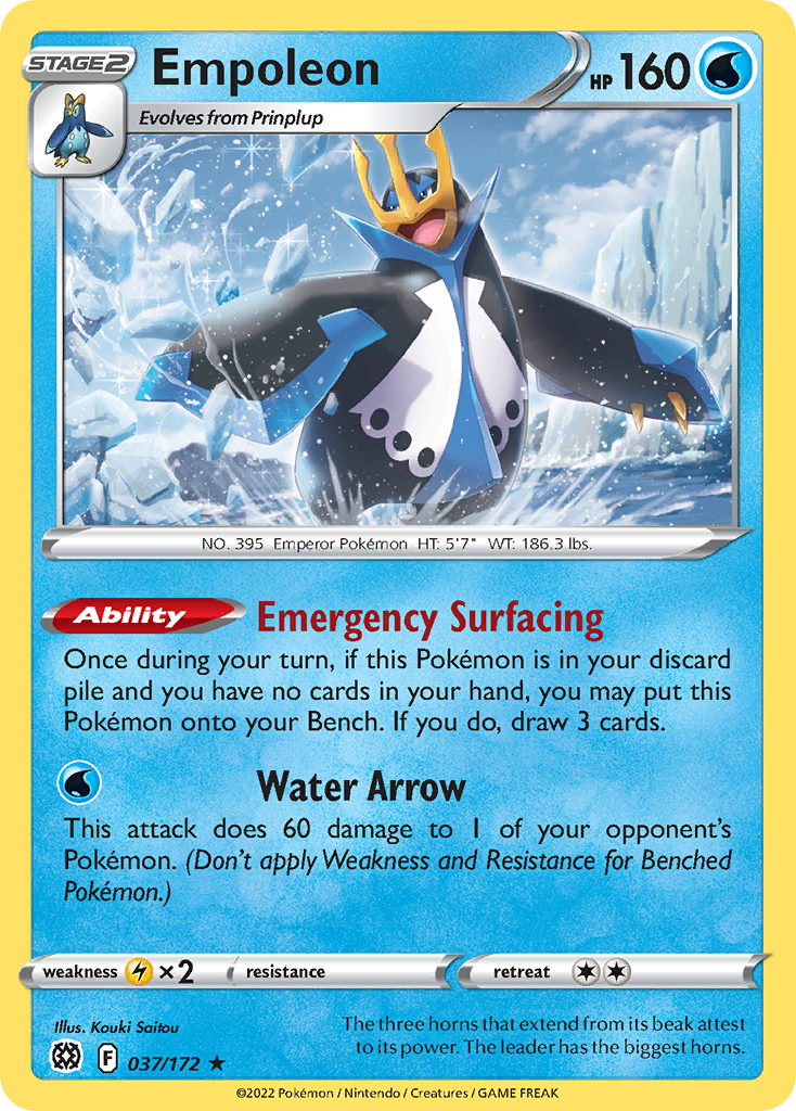 Empoleon (37/172) - [Holo Foil] Brilliant Stars (BRS)