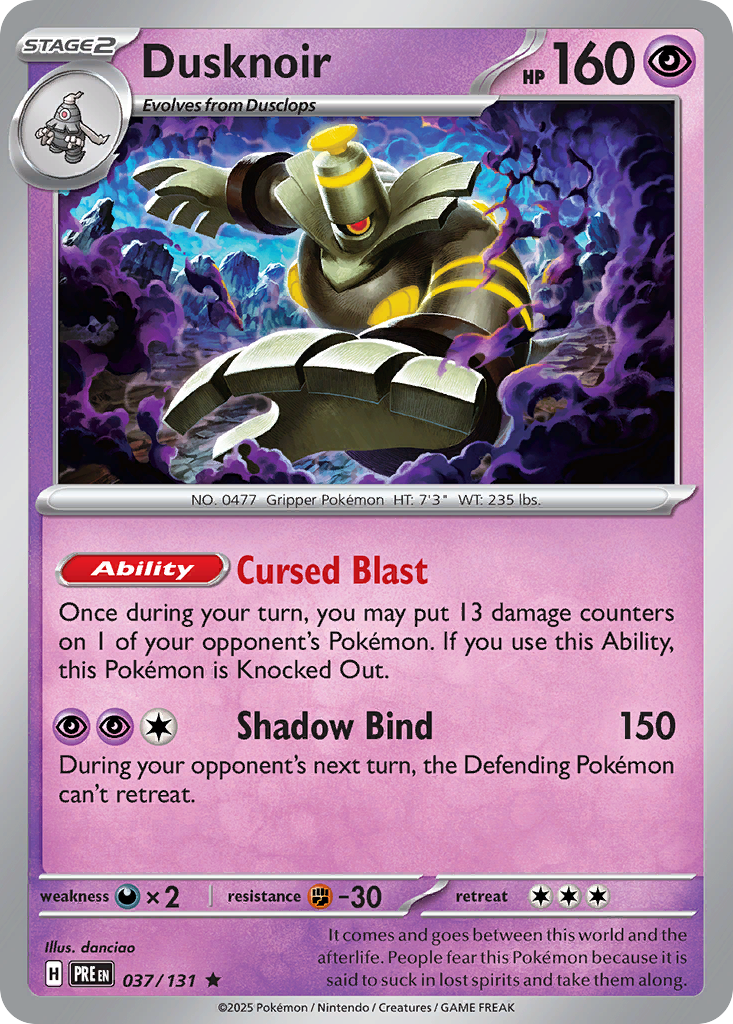 Dusknoir (37/131) - [Holo Foil] Prismatic Evolutions (PRE)