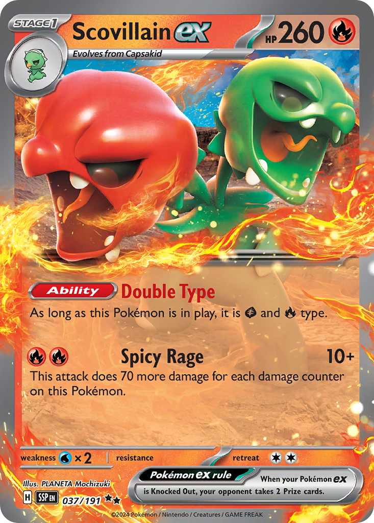 robust pokemon cards Scovillain ex (37/191)