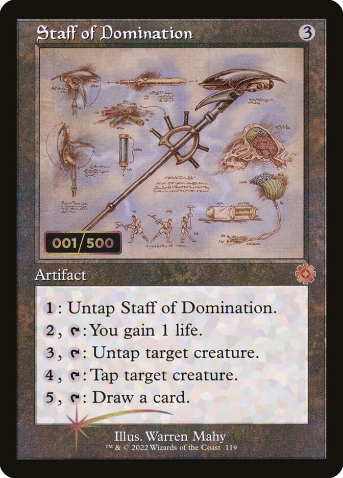 Staff of Domination (119z) - The Brothers' War Retro Artifacts (BRR)