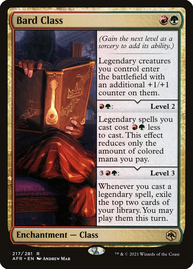 Bard Class (217) - Adventures in the Forgotten Realms (AFR)