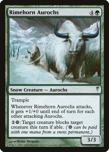 Rimehorn Aurochs (118) - Coldsnap (CSP)