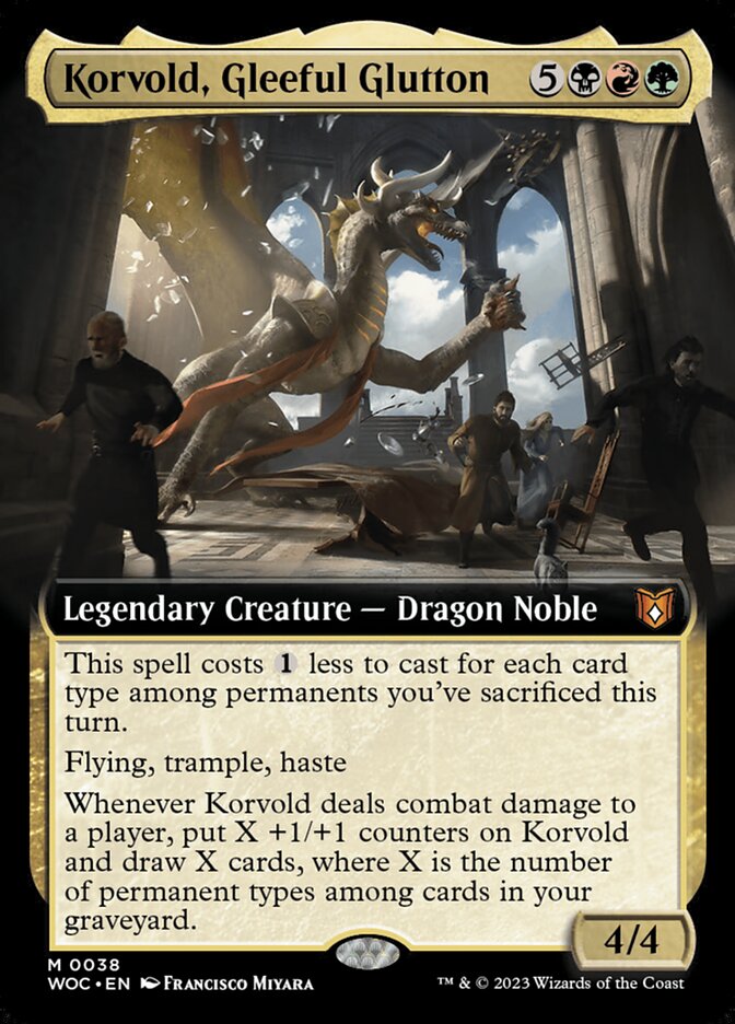 Korvold, Gleeful Glutton (38) - Wilds of Eldraine Commander (WOC)