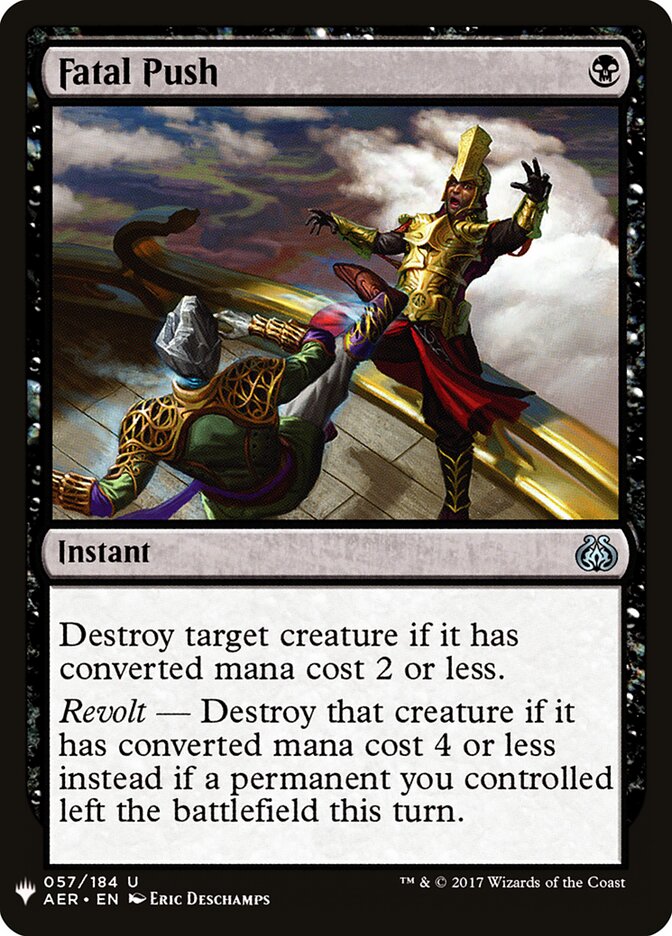 Fatal Push (AER-57) - The List (PLST)