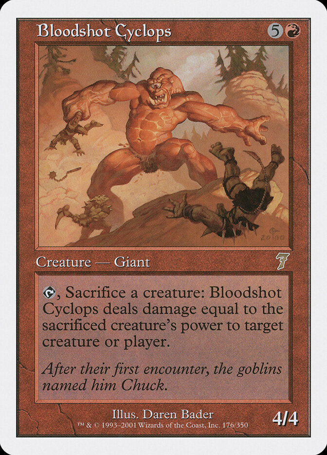 Bloodshot Cyclops (176) - Seventh Edition (7ED)
