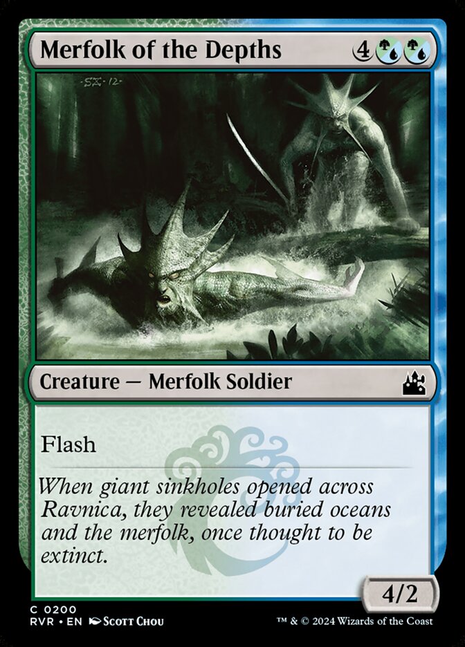Merfolk of the Depths (200) - Ravnica Remastered (RVR)