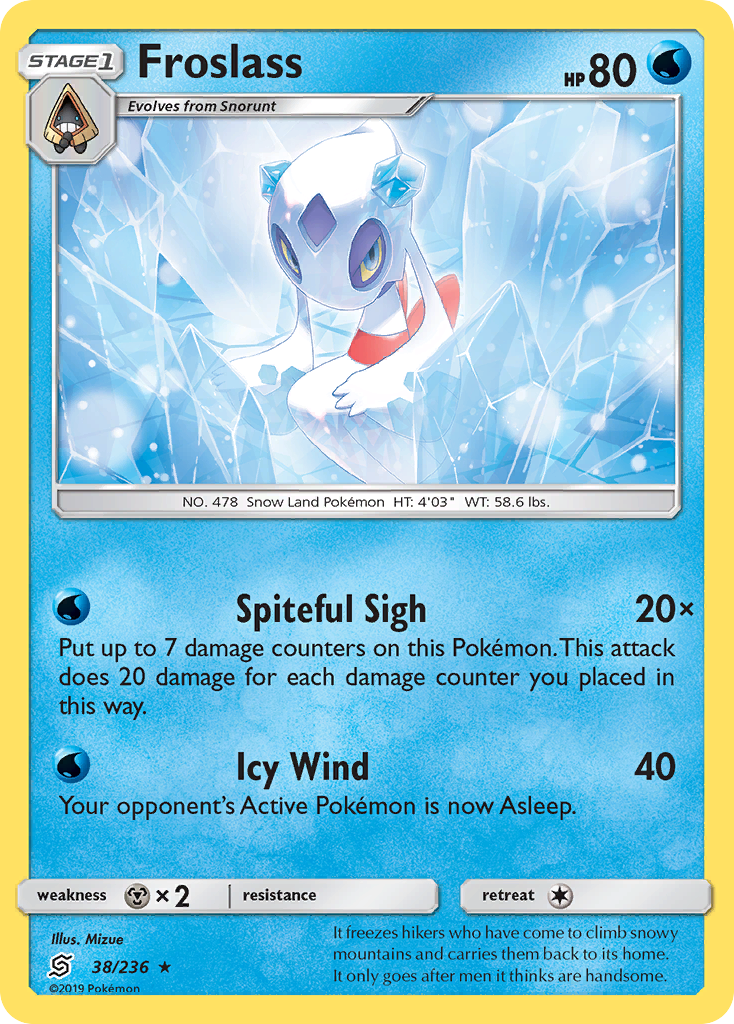 Froslass (38/236) - [Reverse Holo] Unified Minds (UNM)