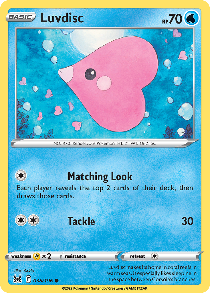 Luvdisc (38/196) - [Reverse Holo] Lost Origin (LOR)