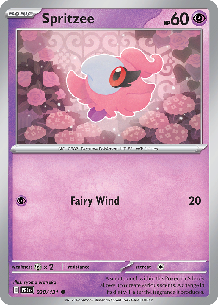 Spritzee (38/131) - [Reverse Holo] Prismatic Evolutions (PRE)