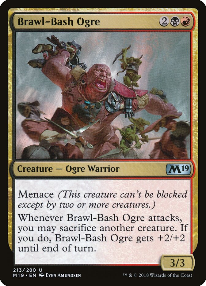 Brawl-Bash Ogre (213) - Core Set 2019 (M19)