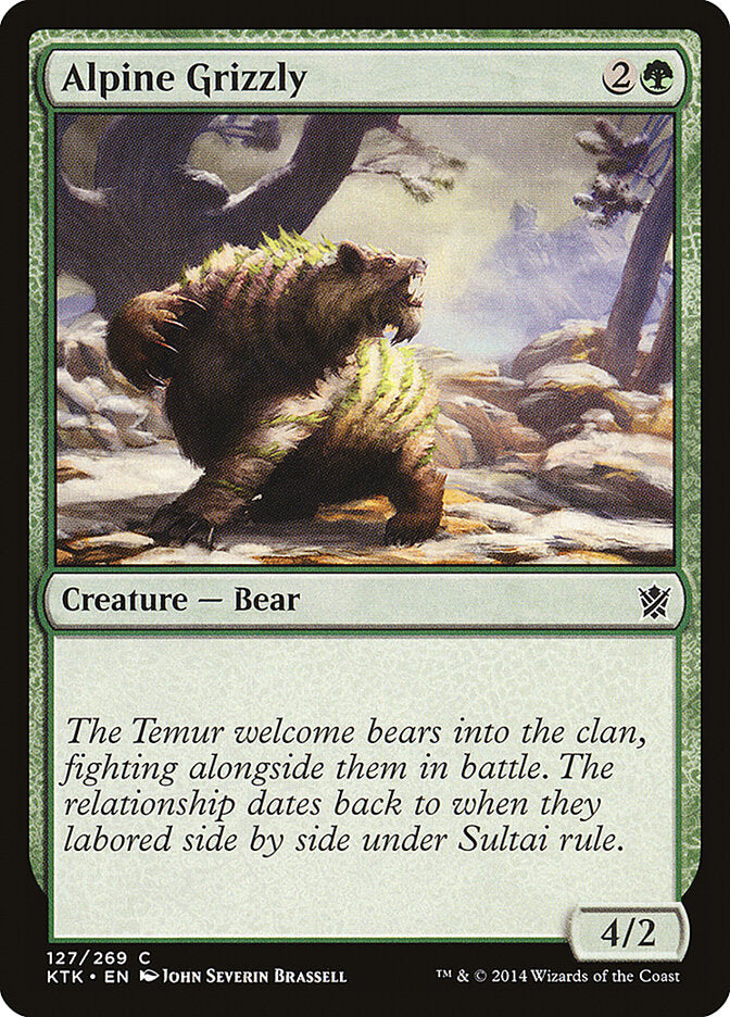 Alpine Grizzly (127) - Khans of Tarkir (KTK)