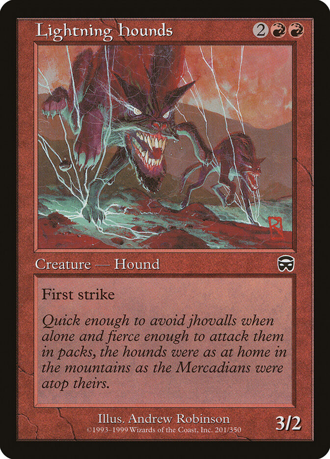 Lightning Hounds (201) - Mercadian Masques (MMQ)