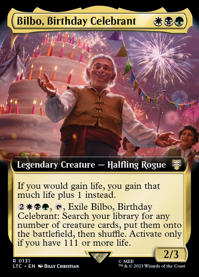 Bilbo, Birthday Celebrant (131) - Tales of Middle-earth Commander (LTC)