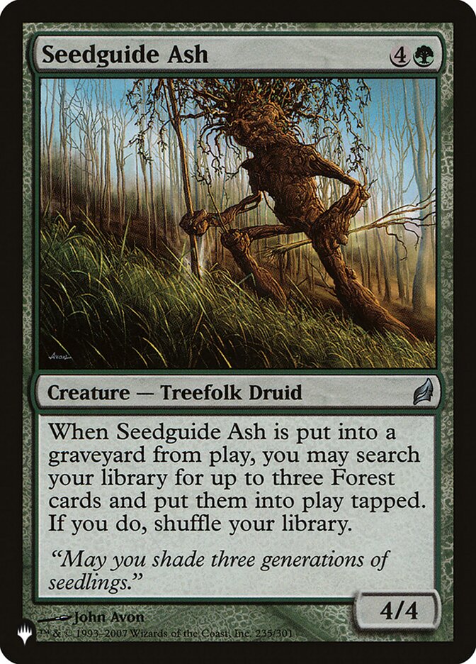 Seedguide Ash - The List (PLST)