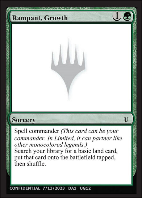 Rampant, Growth (UG12) - Unknown Event (UNK)