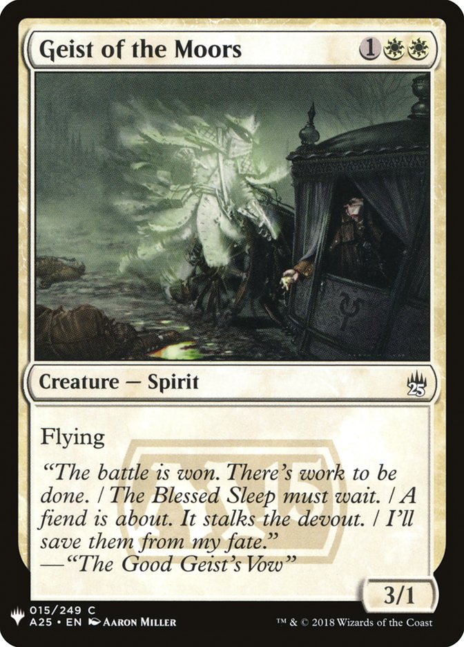 Geist of the Moors - The List (PLST)
