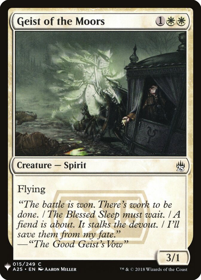 Geist of the Moors (A25-15) - The List (PLST)