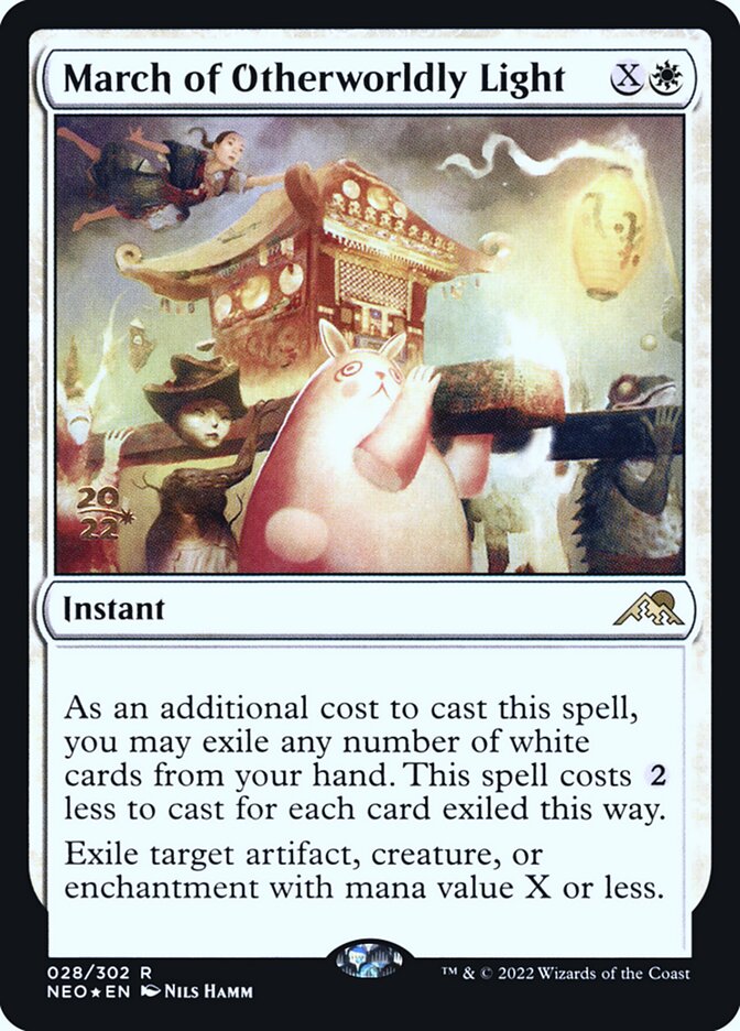 March of Otherworldly Light (28s) - Kamigawa: Neon Dynasty Promos (PNEO)