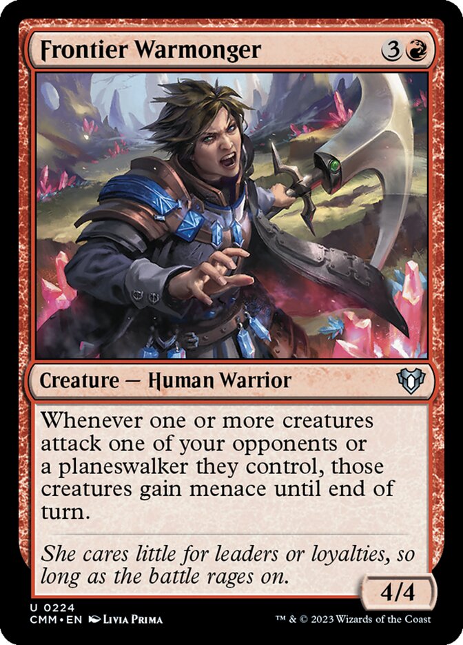 Frontier Warmonger (224) - Commander Masters (CMM)