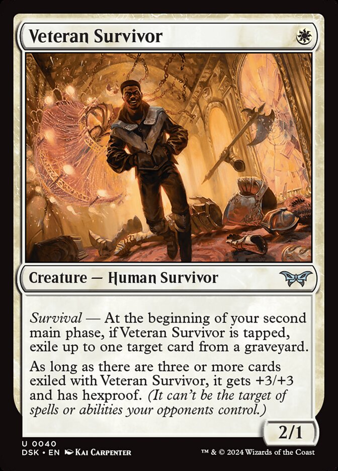 Veteran Survivor - [Foil] Duskmourn: House of Horror (DSK)