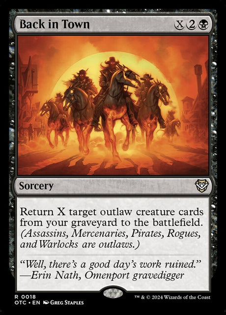 Back in Town (18) - Outlaws of Thunder Junction Commander (OTC)