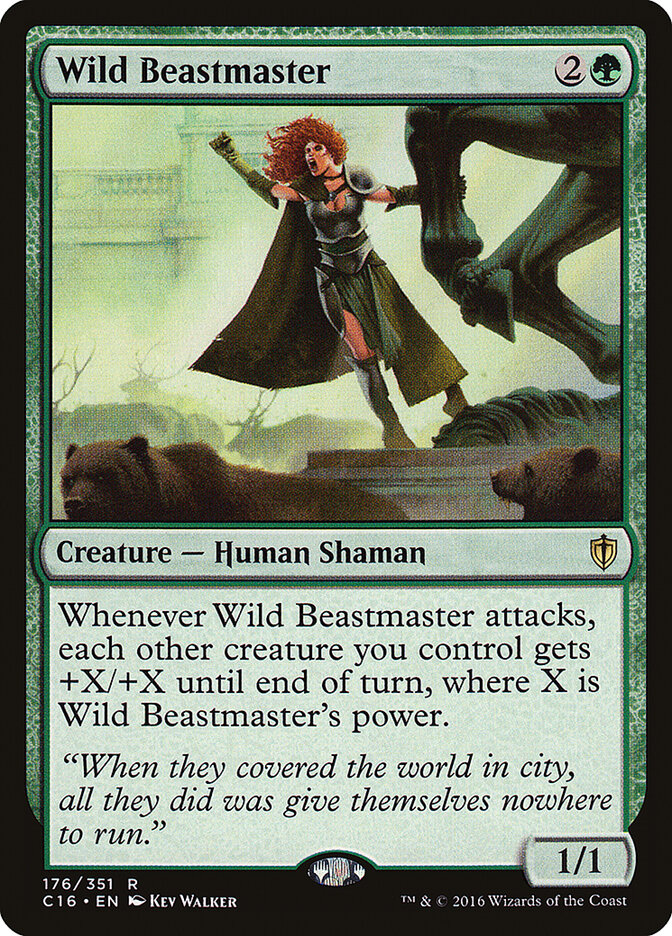 Wild Beastmaster (176) - Commander 2016 (C16)