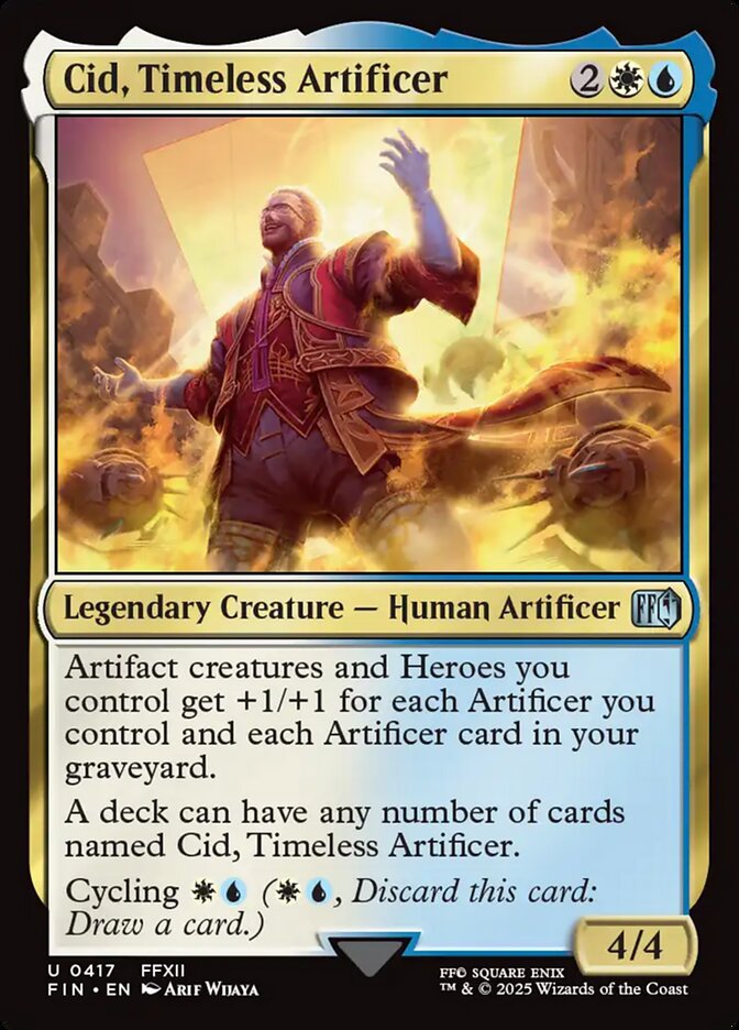 Cid, Timeless Artificer (417) - [Foil] Final Fantasy (FIN)
