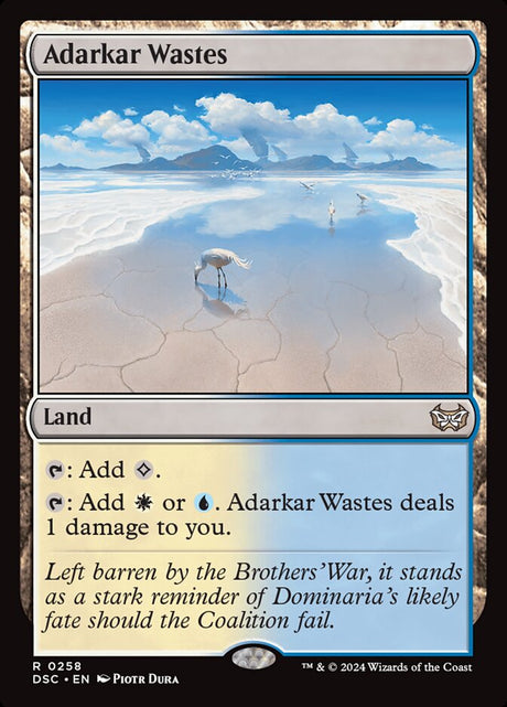 Adarkar Wastes (258) - Duskmourn: House of Horror Commander (DSC)