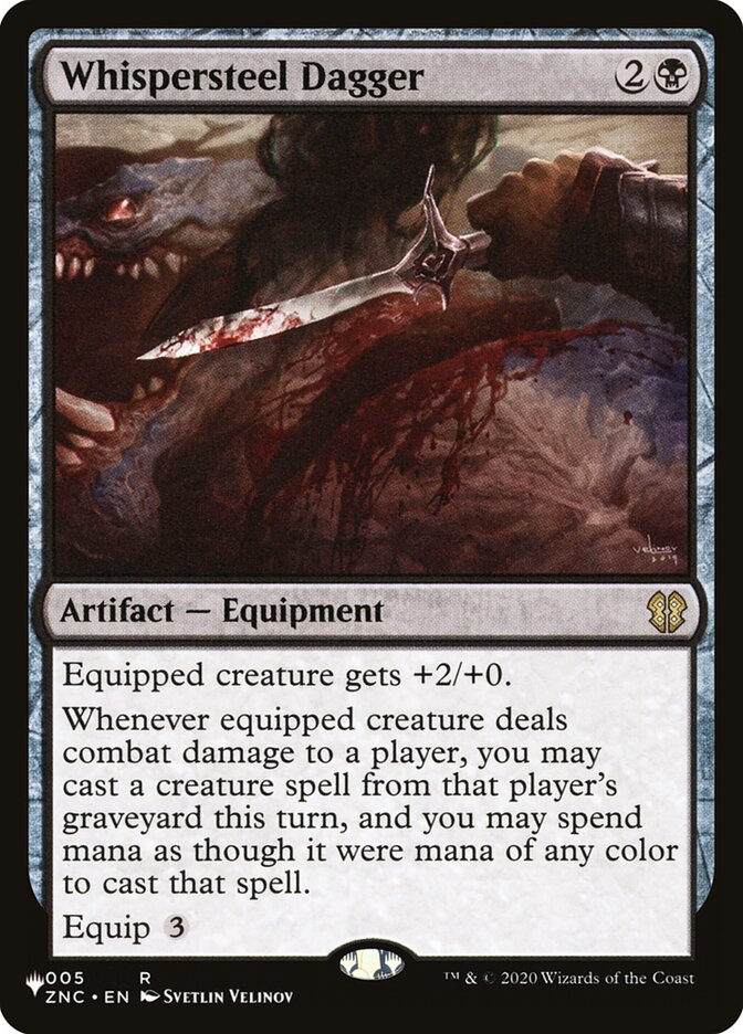 Whispersteel Dagger (ZNC-5) - The List (PLST)