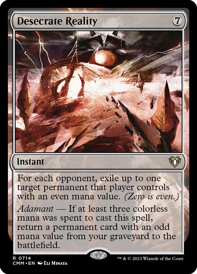 Desecrate Reality (714) - Commander Masters (CMM)