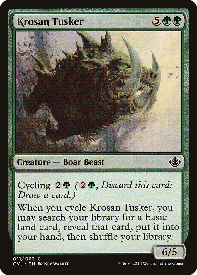 Krosan Tusker (11) - Duel Decks Anthology: Garruk vs. Liliana (GVL)