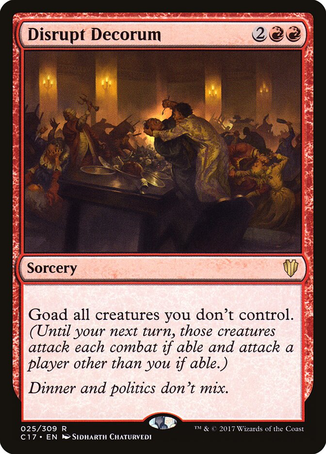 Disrupt Decorum (25) - Commander 2017 (C17)