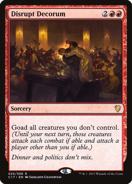 Disrupt Decorum (25) - Commander 2017 (C17)