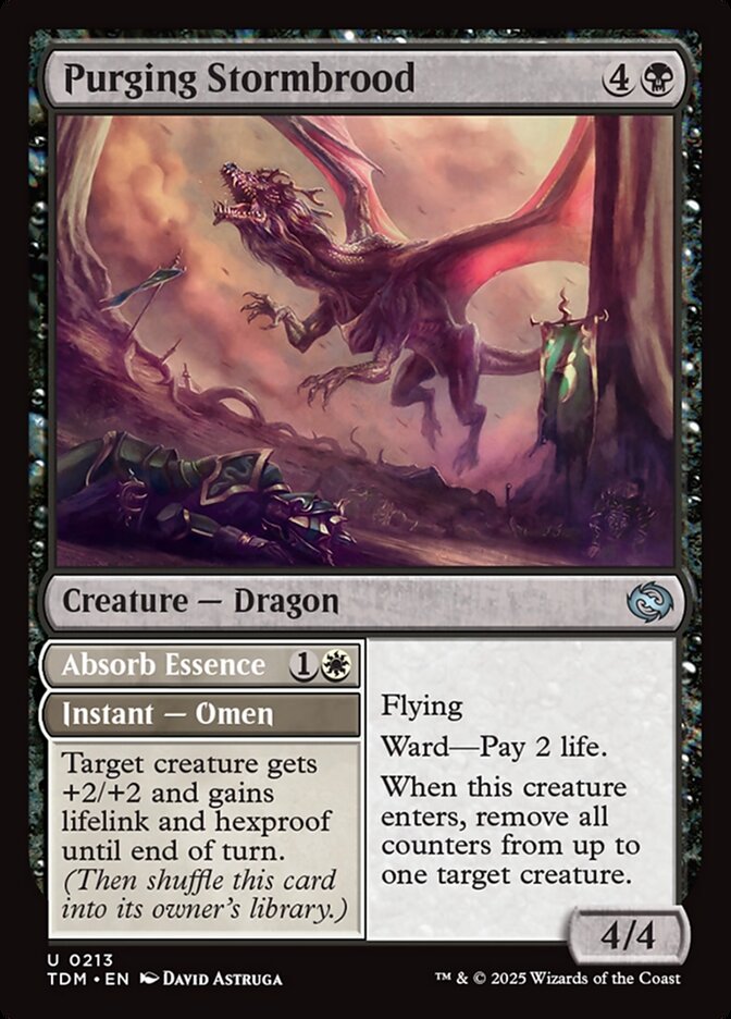 Purging Stormbrood // Absorb Essence (213) - Tarkir: Dragonstorm (TDM)