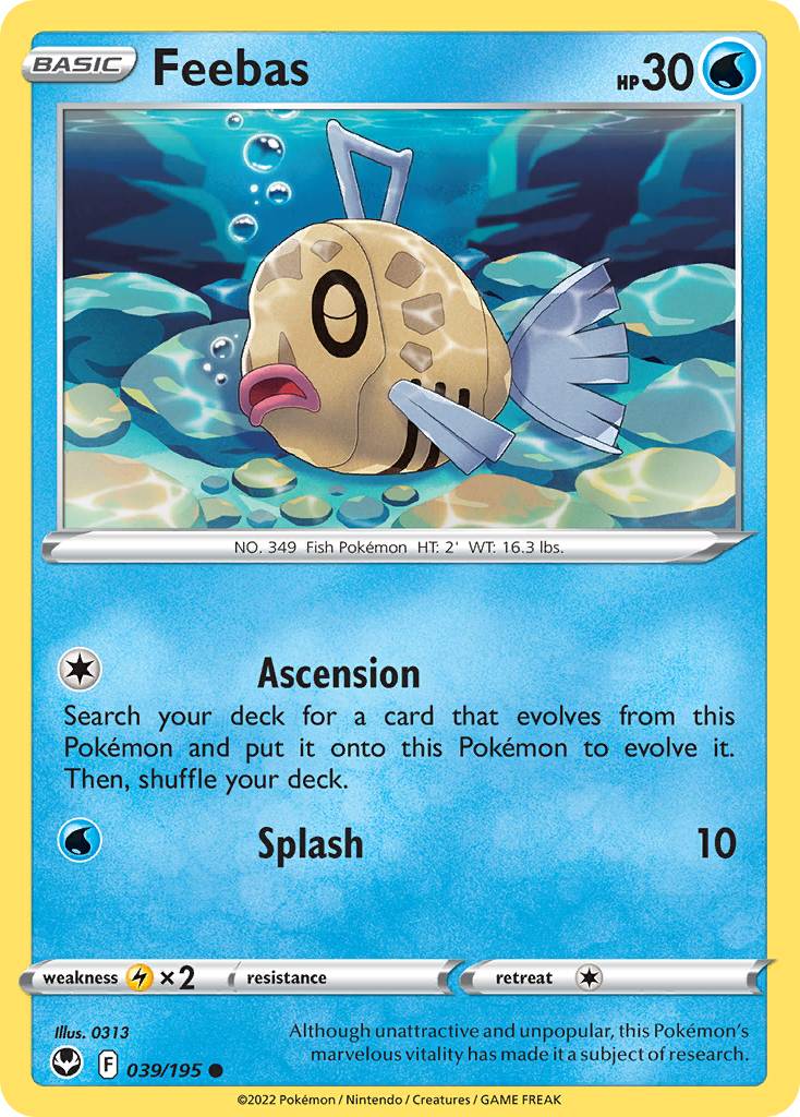 Feebas (39/195) - [Reverse Holo] Silver Tempest (SIT)