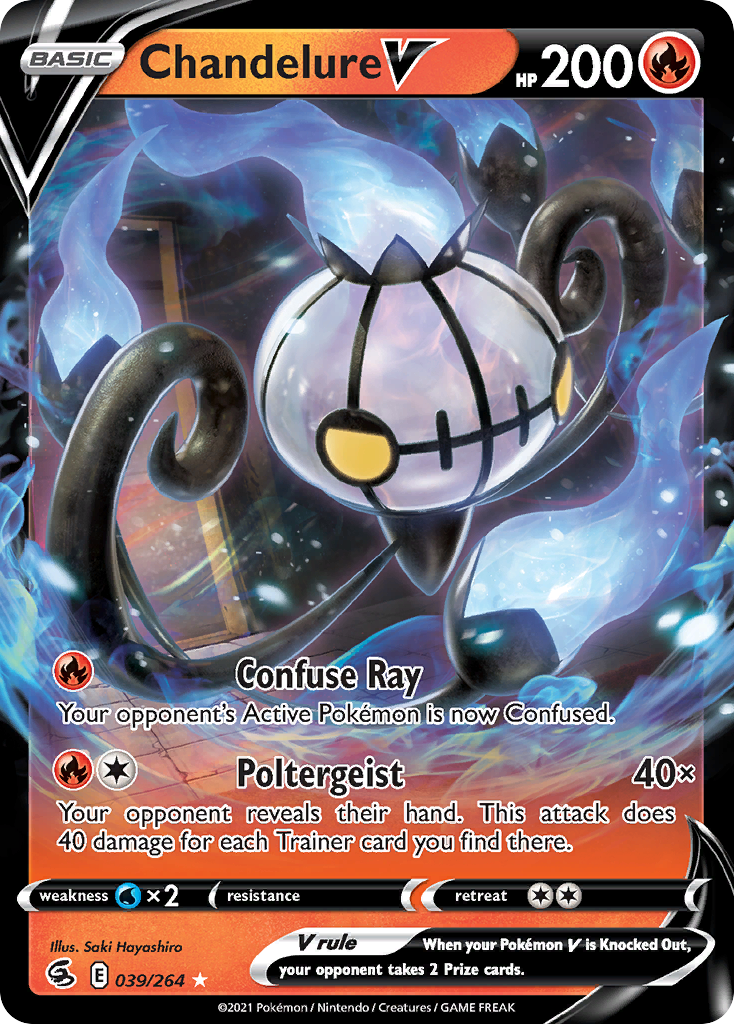 Chandelure V (39/264) - [Holo Foil] Fusion Strike (FST)