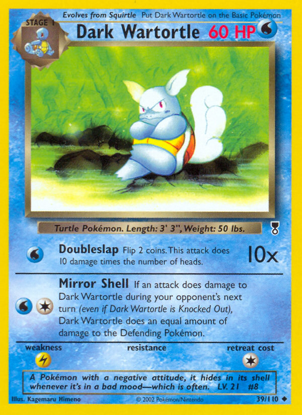 Dark Wartortle (39/110) - [Reverse Holo] Legendary Collection (LC)