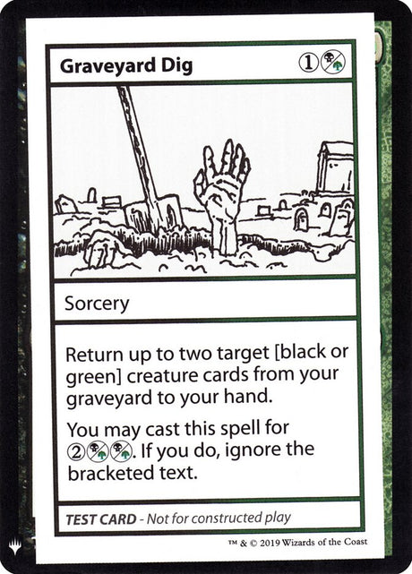Graveyard Dig (92) - Mystery Booster Playtest Cards 2019 (CMB1)