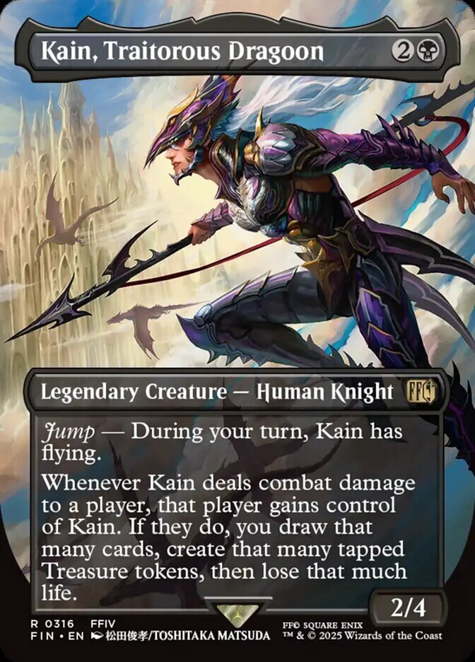 Kain, Traitorous Dragoon (316) - [Foil, Borderless] Final Fantasy (FIN)