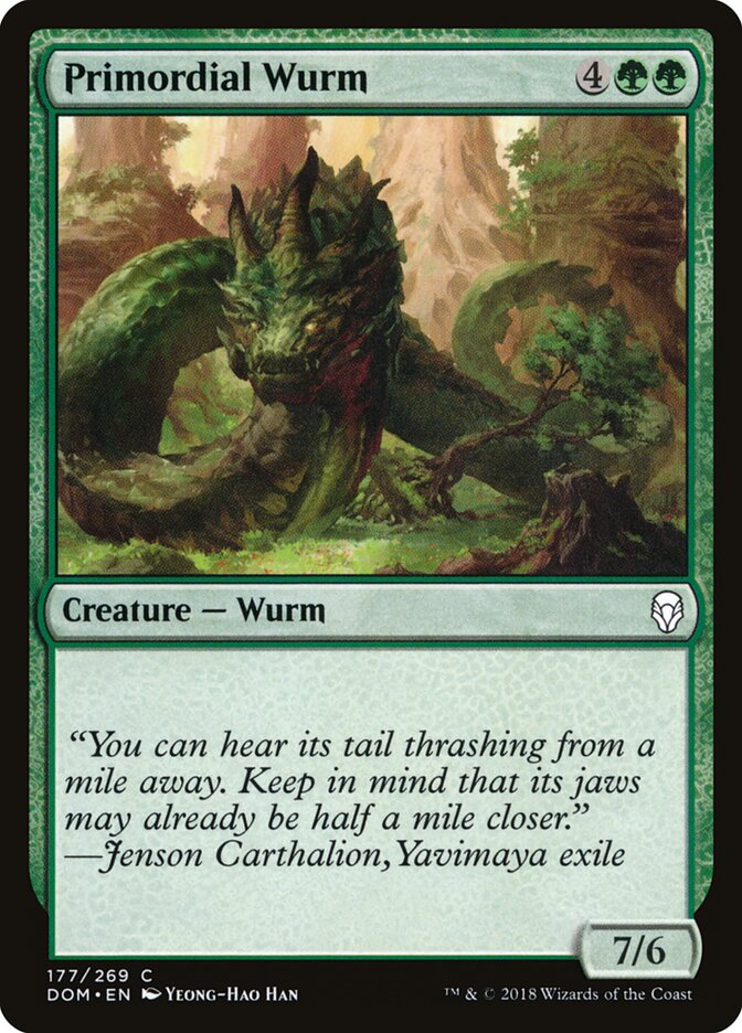 Primordial Wurm (177) - Dominaria (DOM)