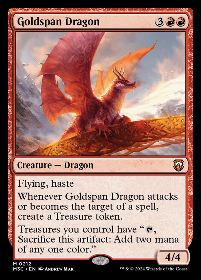 Goldspan Dragon - Modern Horizons 3 Commander (M3C)