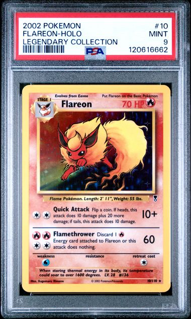 Flareon #10 - [Graded PSA 9] Legendary Collection