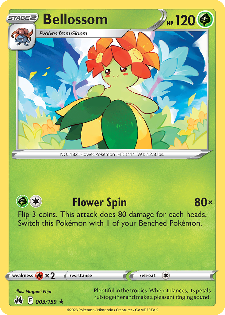 Bellossom (3/159) - Crown Zenith (CRZ)